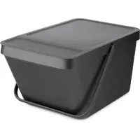 Brabantia Sort & Go, 20 l, Rechteckig, Kunststoff, Grau, Manuell, Kunststoff