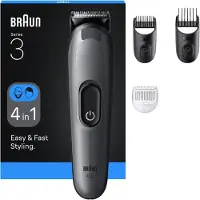 Braun AIO3500, Schwarz, Grau, 0,5 mm, 2,1 cm, Akku, 50 min, Integrierte Batterie
