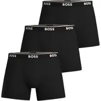 BOSS BLACK Dreierpack eng anliegende Boxershorts aus Stretch-Baumwolle Grösse L