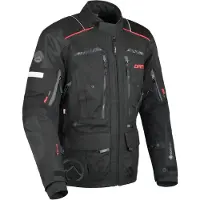 Dane Hornum Schwarz Rot Wasserdichte Textiljacke Größe L