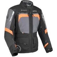 Dane Elec Reykjavik Schwarz Orange Wasserdichte Textiljacke Größe 50