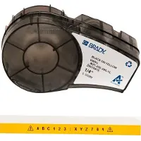 Brady M21-250-595-YL-BK, Vinyl, Schwarz auf Gelb, 6mm x 6,4m, permanent, endlos, f. BMP21 PLUS