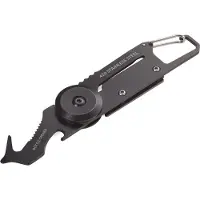 Troika KTL26-TI, Schlüsselkarabinerhaken, Schwarz, Titan, Aluminium, Edelstahl, 50 g, Box, 1 Stück(e)