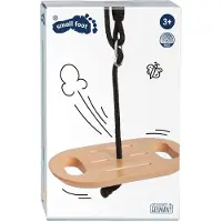 Small Foot Scheibenschaukel aus Holz mit Griffen Black Line