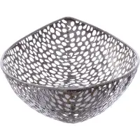 By malene birger Dekoschale "Schale Chico H.7 cm", silber (silberfarben), Metall, Dekoschalen, Dekoschale