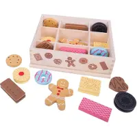 Bigjigs Box mit Holzkeksen