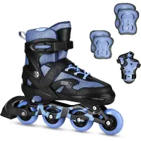 Rosfix LED Rollschuhe Set Moonbeam Blau Gr. L(39-42)