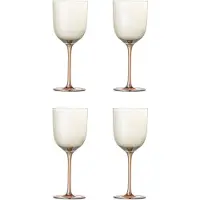 Bloomingville Aston Weingläser, Bronze, Glas, 4er-set