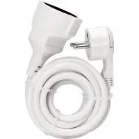 Kopp Extension lead flat schuko plug white 5m