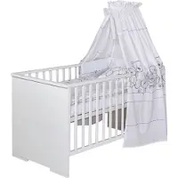 Schardt Kombi-Kinderbett 70x140 cm Maxx White - Maße: 145 cm x 77 cm x 83 cm - Farbe: Weiß, 04 863 52 02