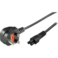 Deltaco DEL-109F-UK power cable Black BS 1363 C5 coupler