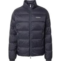 Armani Exchange für Herren. XM001575AF16927UB101 Horizontal gesteppte Essential Jacke mit Kapuze in Marineblau (L), Lässig, Polyamid