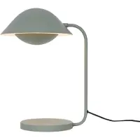 Nordlux Freya Skandinavische Tischleuchte mit übergroßem Schirm, B 31 cm, H 43 cm