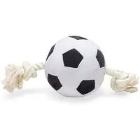 Beeztees Fußball mit Seil - 27 cm