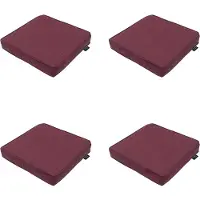Madison - Sitzkissen Bordeaux Canvas Eco+ - Ca. 40x40 cm - 4er-Set