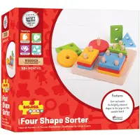 Bigjigs Sortierspiel - 4 geometrische Formen