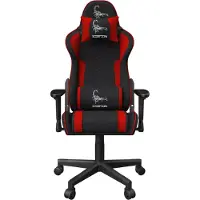 Gembird GC-SCORPION-01X, PC-Gamingstuhl, 136 kg, Schalensitz, Gurt Rückenlehne, Nylon, Metall