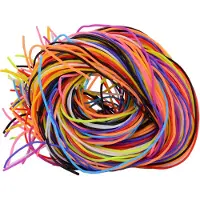 Johntoy Twizz Button Champion Bastelset, 96 bunte Bastelfäden für Armbänder, 80 cm lang
