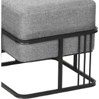 En.casa Multifunktionaler stapelbarer Sitzhocker Tas 2er Set quadratisch Hellgrau