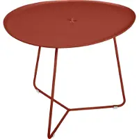 Fermob COCOTTE niedriger Tisch mit abnehmbarer Platte aus Aluminium 55x44,5 cm