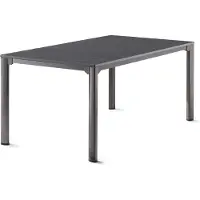 Sieger Gartentisch Vivodur 3780-55 165 x 95 cm Gestell aus Aluminium in eisengrau, Gartentischplatte aus vivodur in Sch