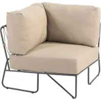 4Seasons Prego Taste Eck-Modul Anthrazit/Taupe inkl.3 Kissen