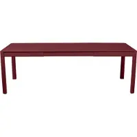 Fermob RIBAMBELLE Tisch mit 2 Einlegeplatten aus Aluminium 149/234x100 cm