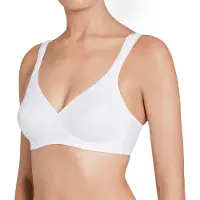 Triumph Bügelloser BH , Damen, Gr. 75, Cup B, weiß, 38% Polyamid, 35% Baumwolle, 22% Elasthan, 5% Polyester, BHs Bügelloser BH