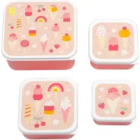 A Little Lovely Company Lunchbox-Set, Eis