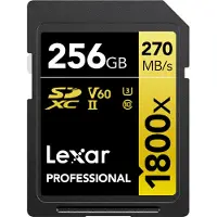 Lexar LSD1800256G-BNNNG, 256 GB, SDXC, Klasse 10, 270 MB/s, 180 MB/s, Class 3 (U3)