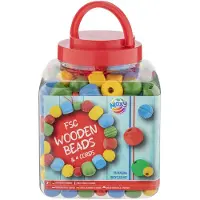 Creative Craft Group Holzperlen Rot. 375 Gramm