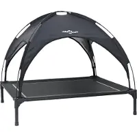 vidaXL Hundebett Schwarz 90 x 81 x 80,5 cm Stahl