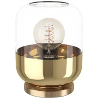 Eglo Maryvilla, Bronze, Gold, Transparent, Glas, Stahl, IP20, II, E27, 1 Glühbirne(n)