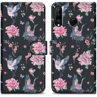 Cadorabo Book Hülle mit Print für Huawei P30 LITE
