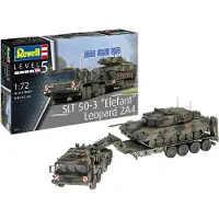 Revell SLT 50-3 Elefant + Leopard 2A4, Tank model, Montagesatz, 1:72, SLT 50-3, Leopard 2A4, Beide Geschlechter, Kunststoff