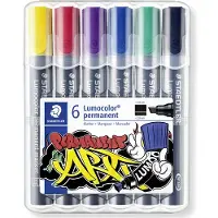 Staedtler Lumocolor Marker Permanent 6 Ass