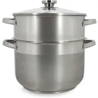 Menastyl Couscoussier - - 4615450 - Edelstahl - 10 Liter - Geeignet für alle Herdarten, inklusive Induktion