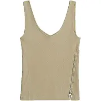 G-Star Asymmetrical Zip Slim Tank Top Light Toggee Größe: L | Tanktops Outlet | Damen