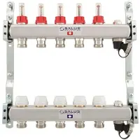 Salus gulvvarmemanifold 6-kreds med flowmeter