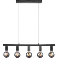 Nordlux - Paco 5-Spot Pendelleuchte Schwarz - 5 Lichtpunkte - Schwarz - Metall