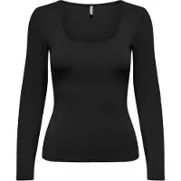 ONLY Bluse Lea 15302647 Schwarz Slim Fit