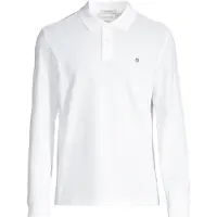 Gant für Herren. 2230 Shield Piqué-Poloshirt weiß (3XL), Lässig, Baumwolle, Langarm