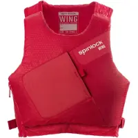Spinlock WING Schwimm-Weste mit 35–50N Auftriebshilfe Schutzweste Sicherheits-Weste Wassersport Segelweste Jollensegeln, Kajak & Kanadier, SUP DW-BA/SMR Rot