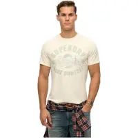 Superdry für Herren. M1012134A Lo-fi Outdoor-T-Shirt cremeweiß (XXL), Lässig, Baumwolle, Kurzarm