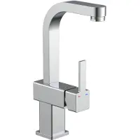 Schutte Waschtischarmatur SIGNO, Wasserhahn Bad für Aufsatz-Waschbecken, Mischbatterie Waschbecken Chrom