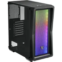 Fortron CMT212A, Midi Tower, PC, Schwarz, ATX, micro ATX, Mini-ATX, Kunststoff, SPCC, Gehärtetes Glas, Gaming