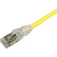 AMP NETCONNECT Patchkabel kat 6A S/FTP PiMF, l?ngde: 2,0 m farve: gul med LSZH kappe