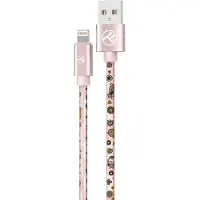 Tellur Graffiti USB to Lightning cable 3A 1m pink