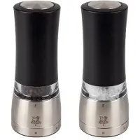 Peugeot Saveurs Daman Electric - Salz- und Pfeffermühlen-Set - Schwarz - Edelstahl