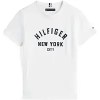 Tommy Hilfiger T-Shirt Curved Graphic KB0KB09800 Weiß Regular Fit